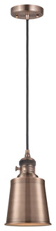 INNOVATIONS 201CSW-AC-M9-AC-LED 1-Light Mini Pendant Antique Copper