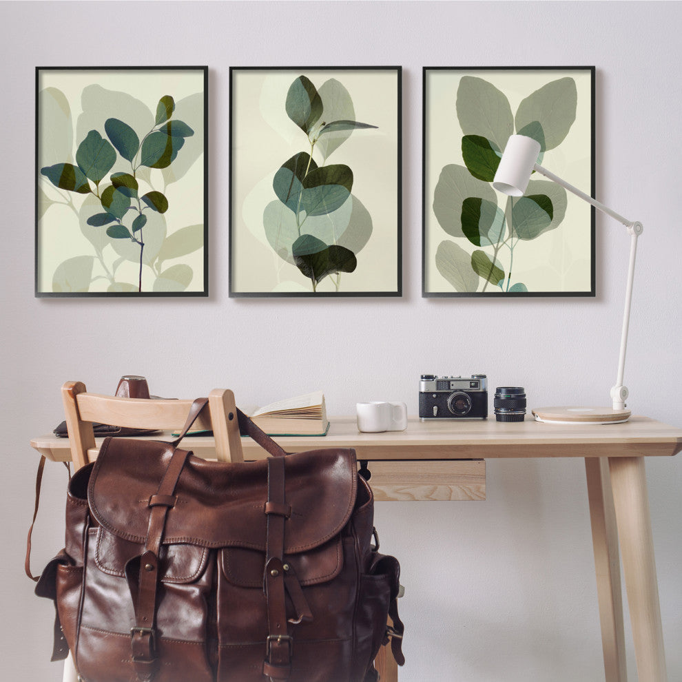 Modern Forest Plant Photography Overlapping Foliage Shadows,24 x 30