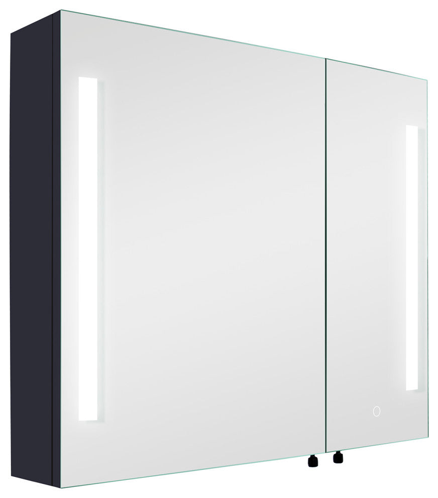 30" x 26" Frameless Surface Mount Medicine Cabinet with Mirror and LED lights
