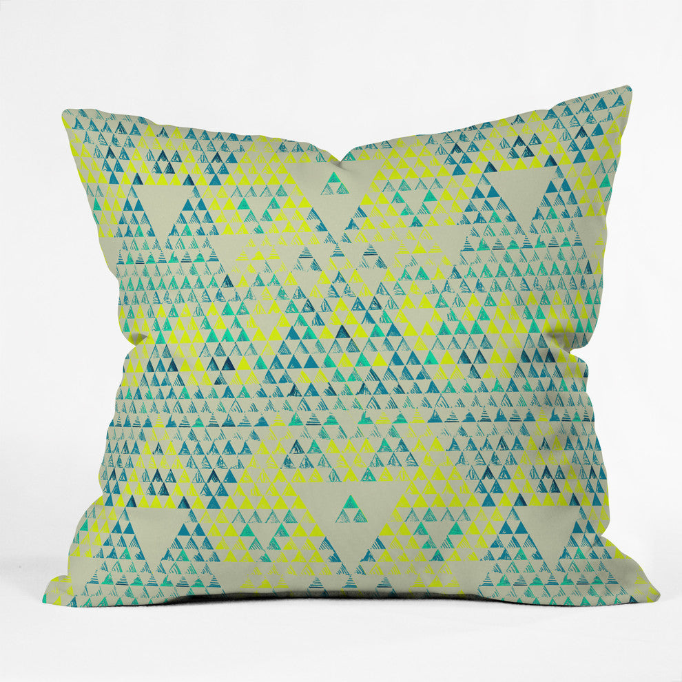Pattern State Triangle Marine Outdoor Throw Pillow
