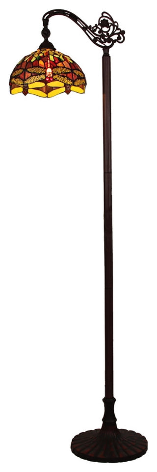 CHLOE Lighting CH3T471RD11-RF1 EMPRESS Dragonfly Bronze 1 Reading Floor Lamp