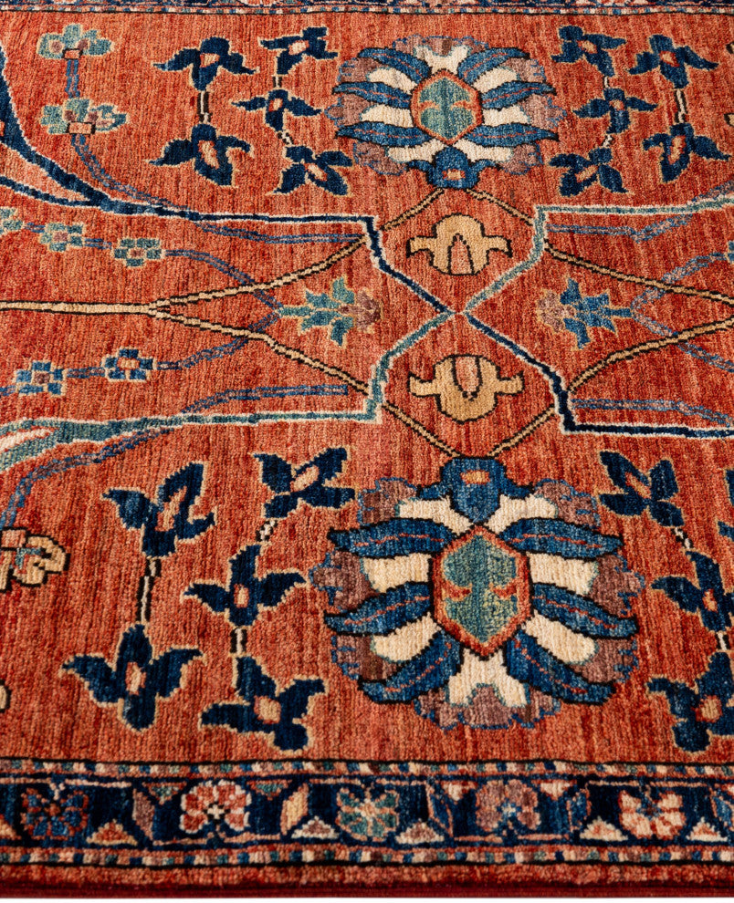 Serapi One-of-a-Kind Hand-Knotted Area Rug Red, 3'3" x 5'0"