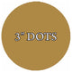 VWAQ 20 Polka Dot Wall Decals, 3" Peel and Stick, Gold