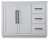 Home Living 42" Single Bathroom Vanity, Grey