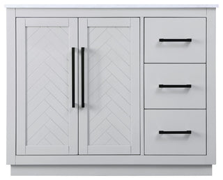 Home Living 42" Single Bathroom Vanity, Grey