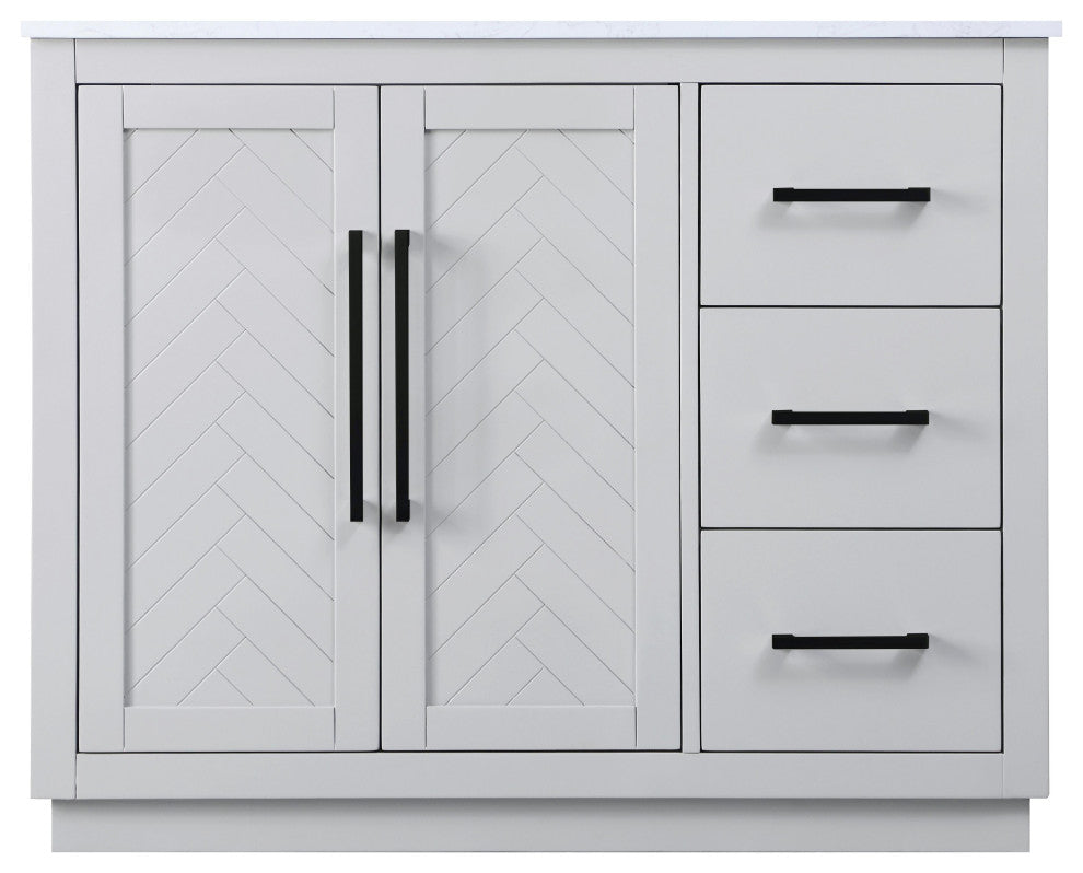 Home Living 42" Single Bathroom Vanity, Grey