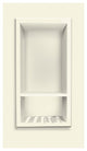 Decor 7-1/2"x15" Recessed Shampoo Caddy, Biscuit