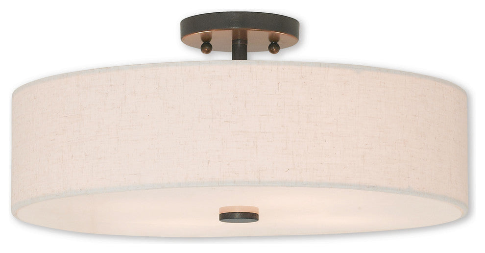 Meridian 4-Light Ceiling Mount, English Bronze