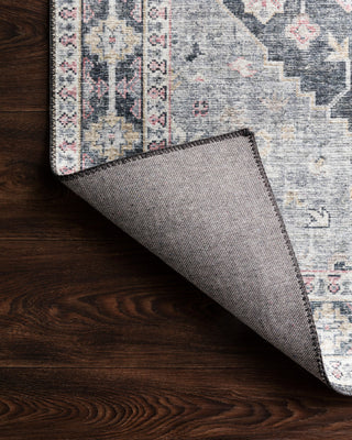 Loloi II Skye Area Rug, Charcoal/Multi, 8'0"x8'0" Round