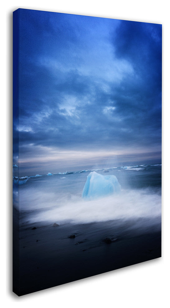 Philippe Sainte-Laudy 'Black Beach' Canvas Art