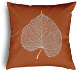 Leaf Study Accent Pillow With Removable Insert, Nutmeg, 26"x26"