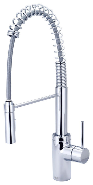 Motegi Single Handle Pull-Down Pre-Rinse Kitchen Faucet, Polished Chrome