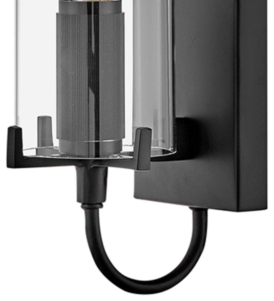 Hinkley Ryden 24" Large Vintage Industrial Outdoor Wall Sconce, Black