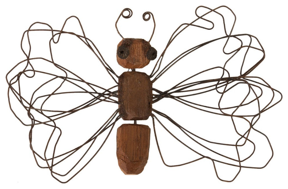 Wire Wing Butterfly Wall Art, Small