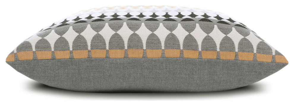 Modern Oval Dune Indoor/Outdoor Performance Pillow, 20"x20"