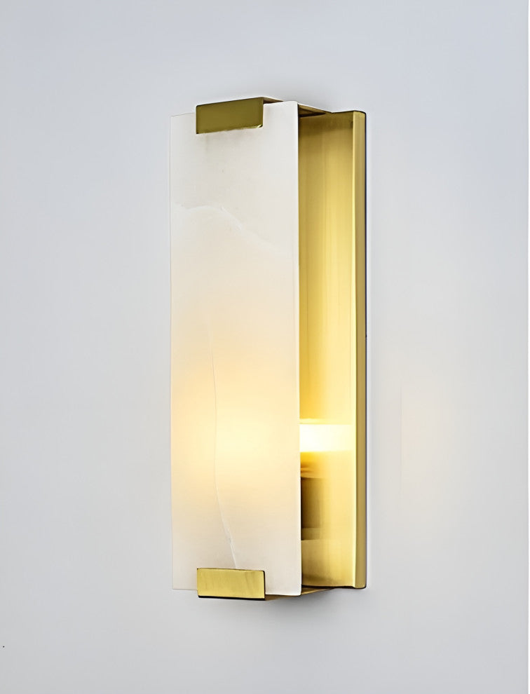 Luxury Copper-Marble LED Wall Lamp for Living Room, Bedroom