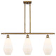 Innovations 516-3I-BB-G651-7 3-Light Island Light, Brushed Brass