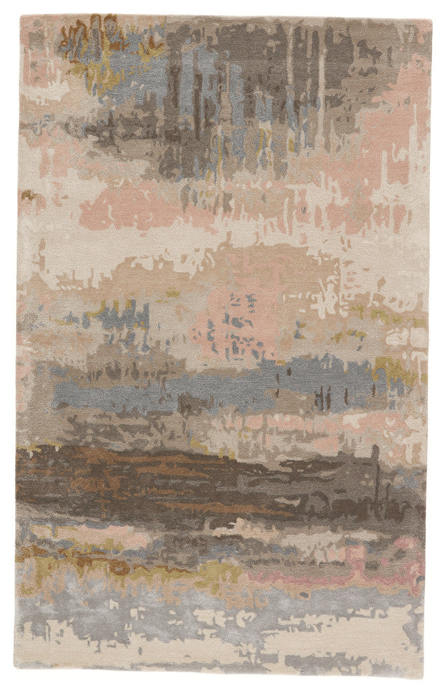 Jaipur Living Benna Handmade Blush/Light Blue Rug, 6'x9'