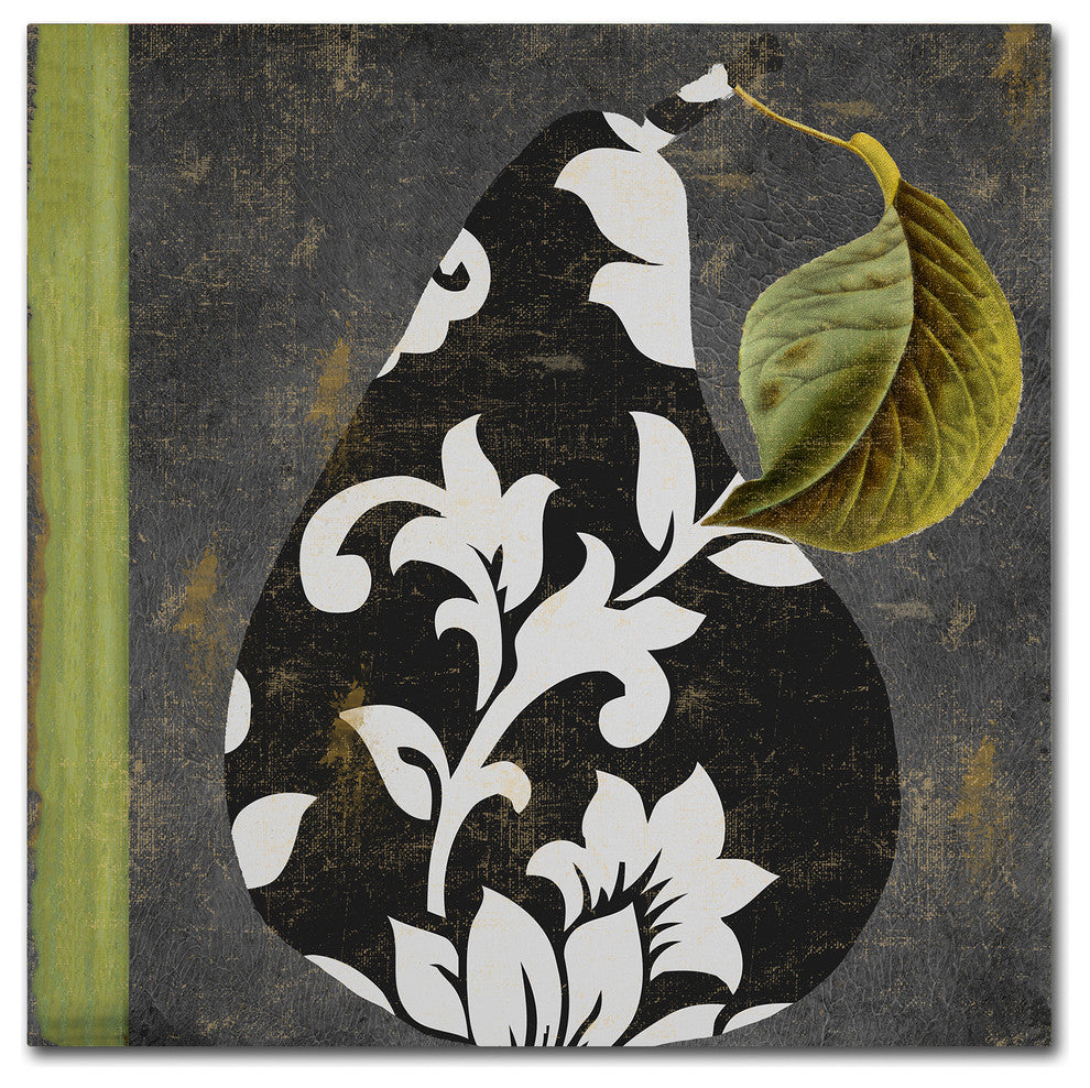 Color Bakery 'Decorative Pear II' Canvas Art, 24"x24"