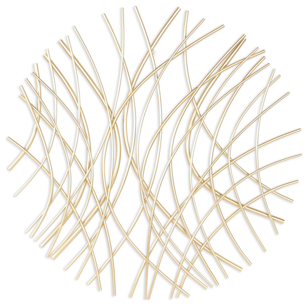 Eleni Large Abstract Wall Decor - Gold