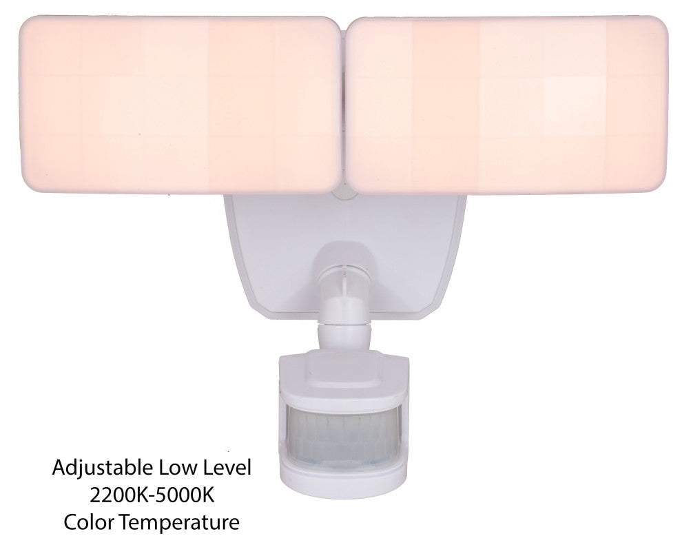 Zeta 2 Light LED Outdoor Motion Sensor Smart Home Flood Light White