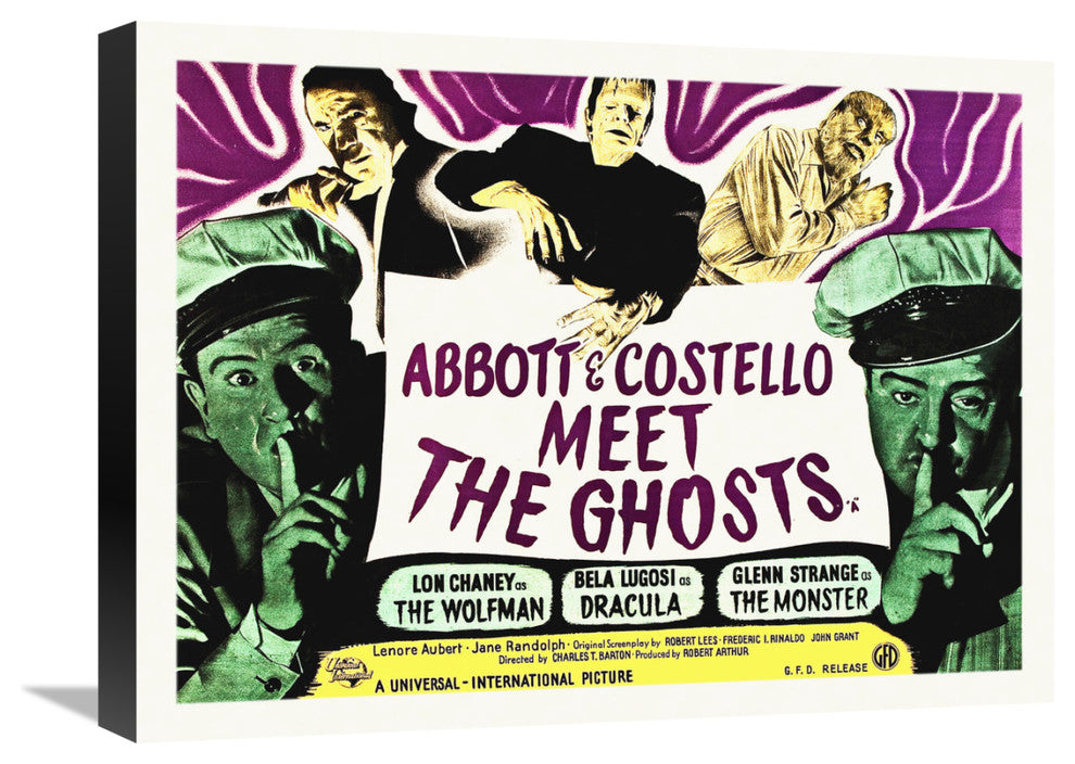 "Abbott & Costello - Meet The Ghosts" Canvas by Hollywood Photo Archive, 22x17"
