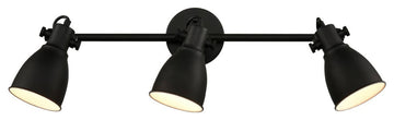 Black Wall Mounted Ceiling Tracking Lighting Industrial Style