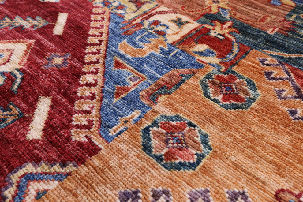 Hand Knotted Super Kazak Wool Rug 2' 10" X 4' 0" Q7584