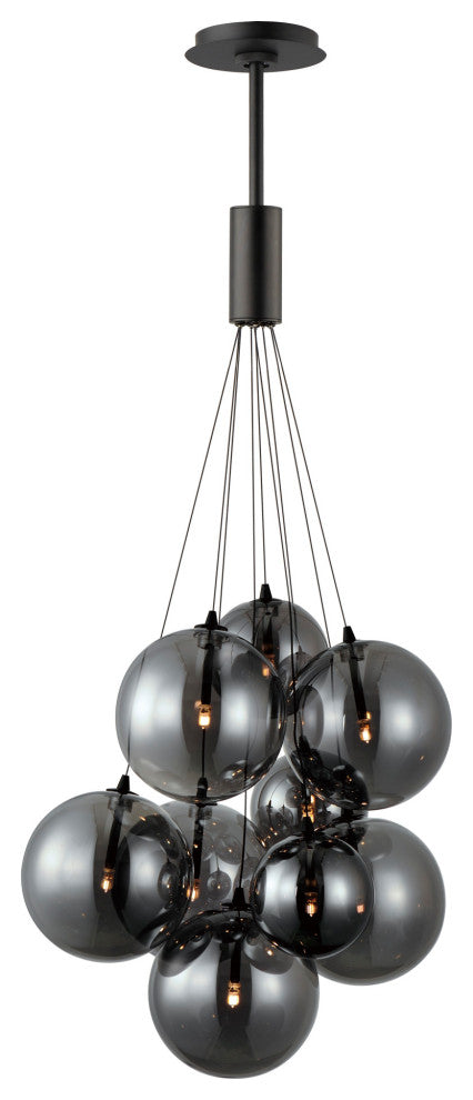 ET2 E25087-142 Burst 9 Light 20"W LED Pendant - Black