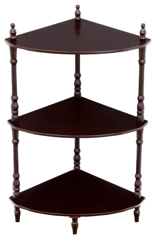 3-Tier Corner Stand, Espresso