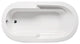 Malibu Marco Oval Soaking Bathtub 60x36x22 White