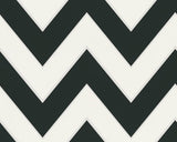 Black and White 2, Modern Crazy Stripes Circles White, Black Wallpaper Roll