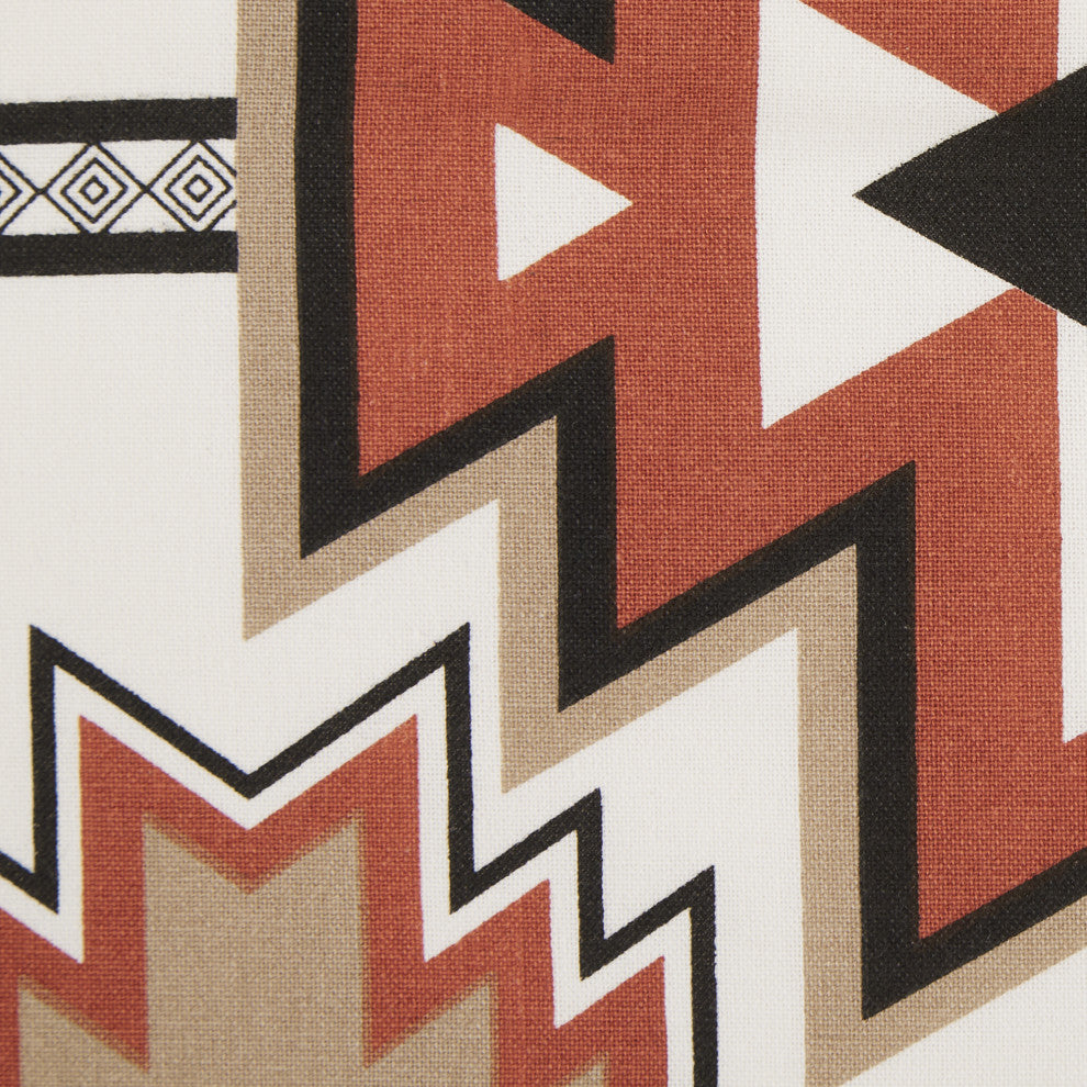 DII Asst Clay Aztec Print Pillow Cover, Set of 4