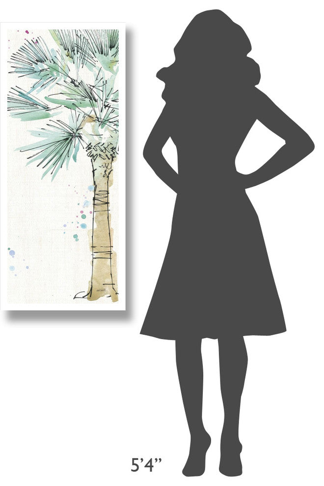 "Palm Passion VII no Words" Digital Paper Print by Anne Tavoletti, 18"x42"