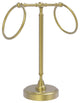Vanity Top 2 Towel Ring Guest Towel Holder, Satin Brass