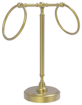 Vanity Top 2 Towel Ring Guest Towel Holder, Satin Brass