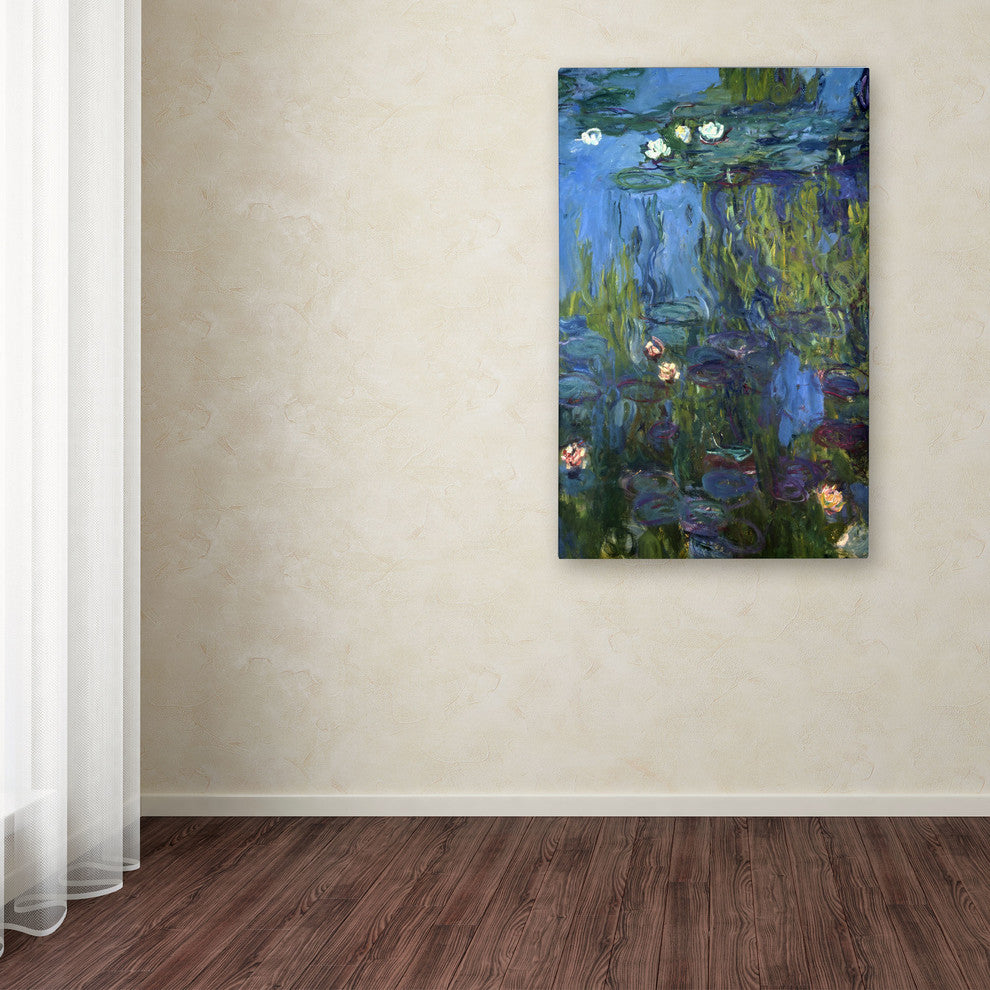 'Nympheas, 1914-17' Canvas Art by Claude Monet