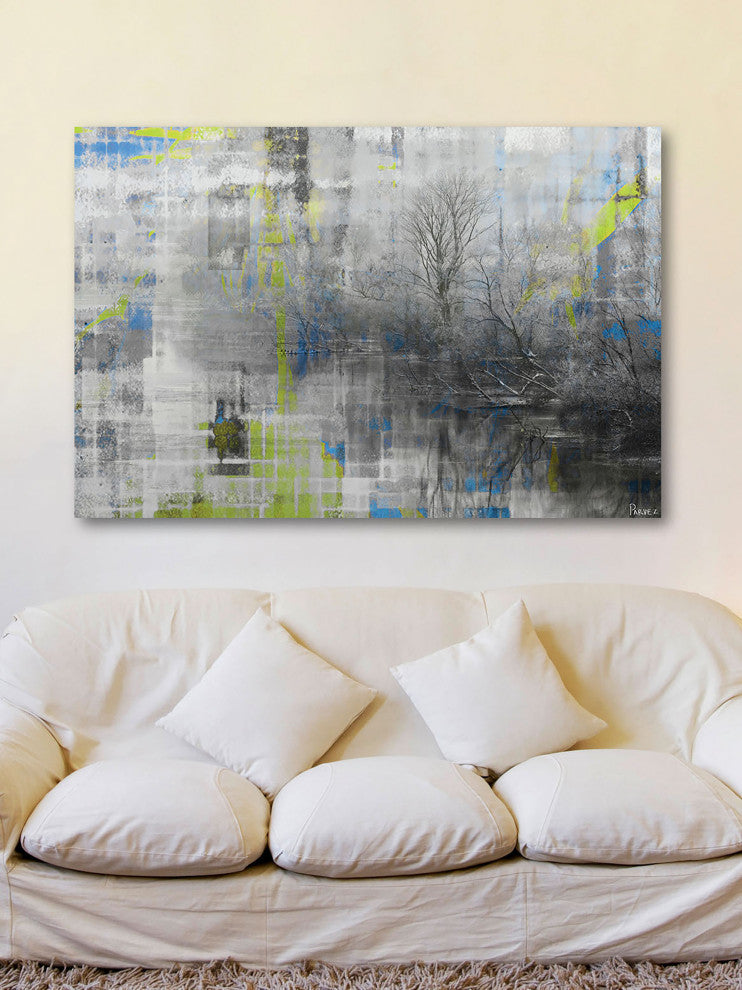 "Misty Lake" Fine Art Canvas Print, 36"x24"
