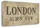 "Lattitude And Longitude" By Jo Moulton, Giclee Print on Gallery Wrap Canvas