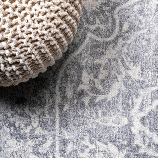 Modern Persian Medallion Gray/Ivory 2'x8' Runner Rug