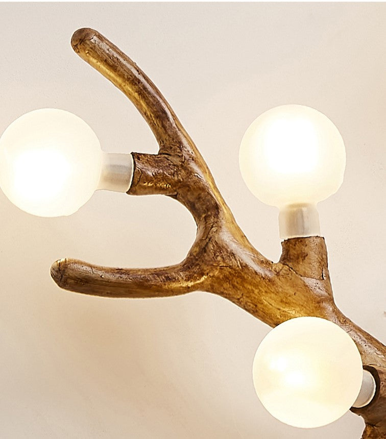 Sabadell | Deer Horns LED Wall Lamp, Brown