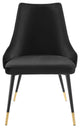 Adorn Dining Side Chair Performance Velvet Set of 2-Black