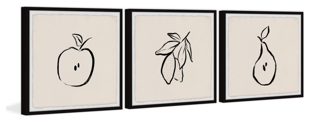Nature's Goodies Triptych, 3-Piece Set, 24x24 Panels
