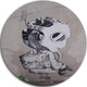 Rat Catcher Robot, Street Art Disc Metal Wall Art, 23"