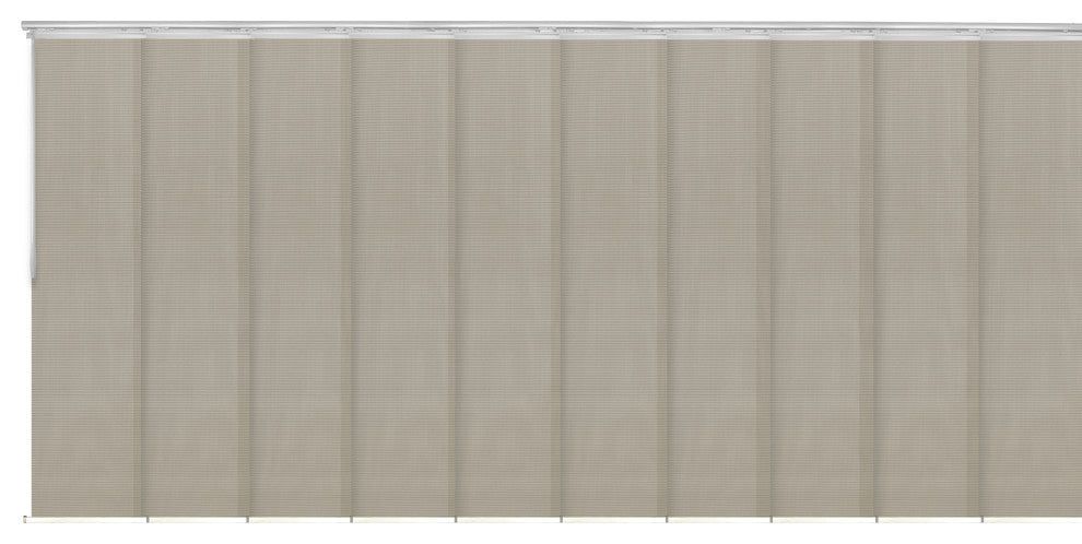 Estelle 10-Panel Track Extendable Vertical Blinds 120-218"W