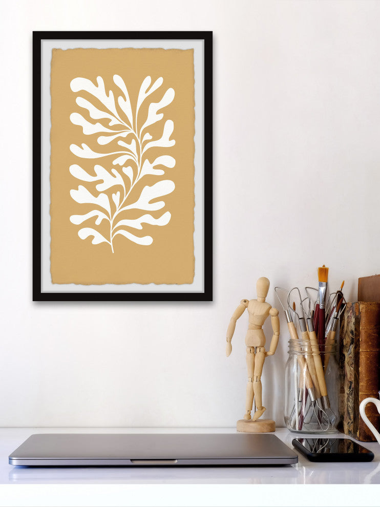 "Wavy Seaweeds" Framed Painting Print, 8x12
