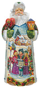 In Harmony Santa, Woodcarved Figurine
