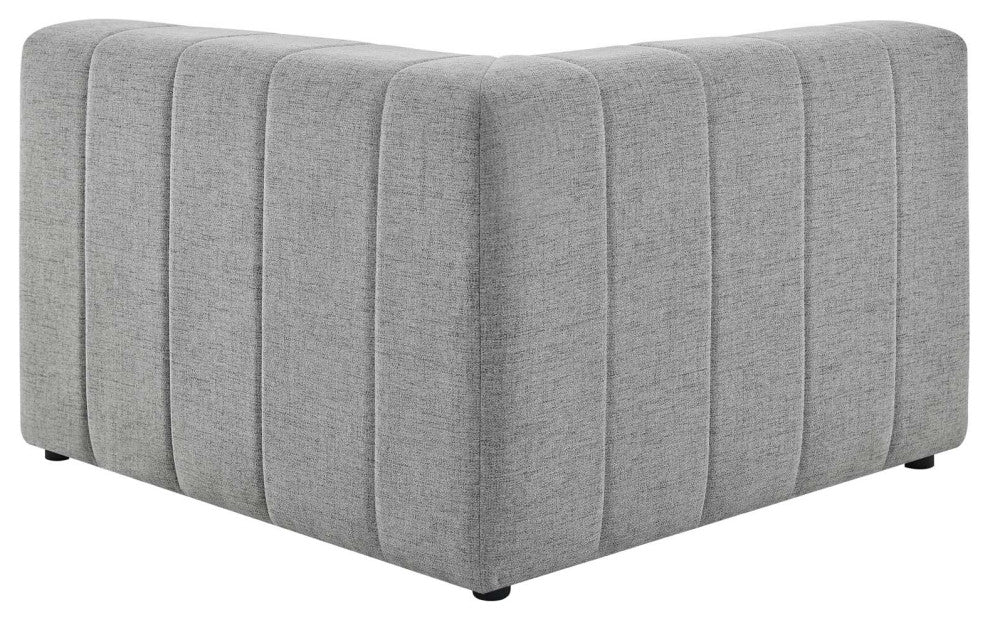 Bartlett Upholstered Fabric Left-Arm Chair Light Gray