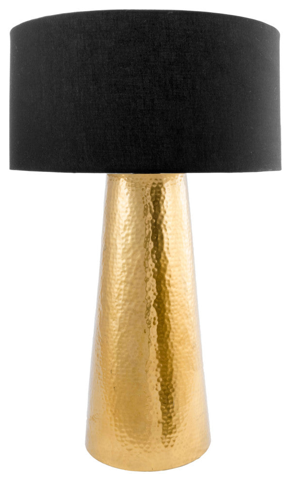 Nuloom Layla Aluminum Cotton Shade Table Lamp, 21"