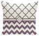 Express Line Geometric Print Outdoor Pillow, Larkspur, 20"x20"